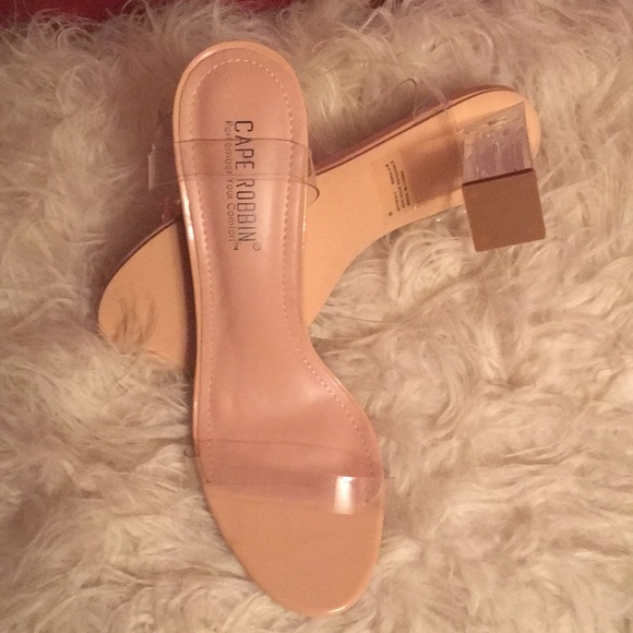 Clear Heel Sandals - Picture 2 of 2